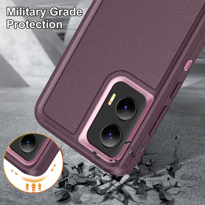 For Motorola Moto G Play 5G 2024 Life Waterproof Rugged PC + Silicone Phone Case(Purple + Pink) by buy2fix