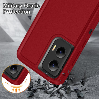 For Motorola Moto G Stylus 5G 2024 Life Waterproof Rugged PC + Silicone Phone Case(Red + Black) by buy2fix