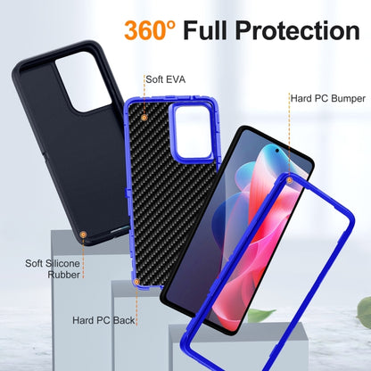 For Motorola Moto G Stylus 5G 2024 Life Waterproof Rugged PC + Silicone Phone Case(Dark Blue + Royal Blue) by buy2fix