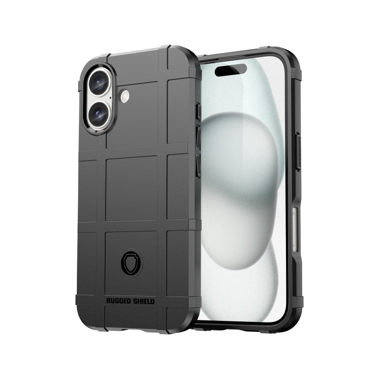 For iPhone 16 Pro Max Full Coverage Shockproof TPU Phone Case(Black) by buy2fix