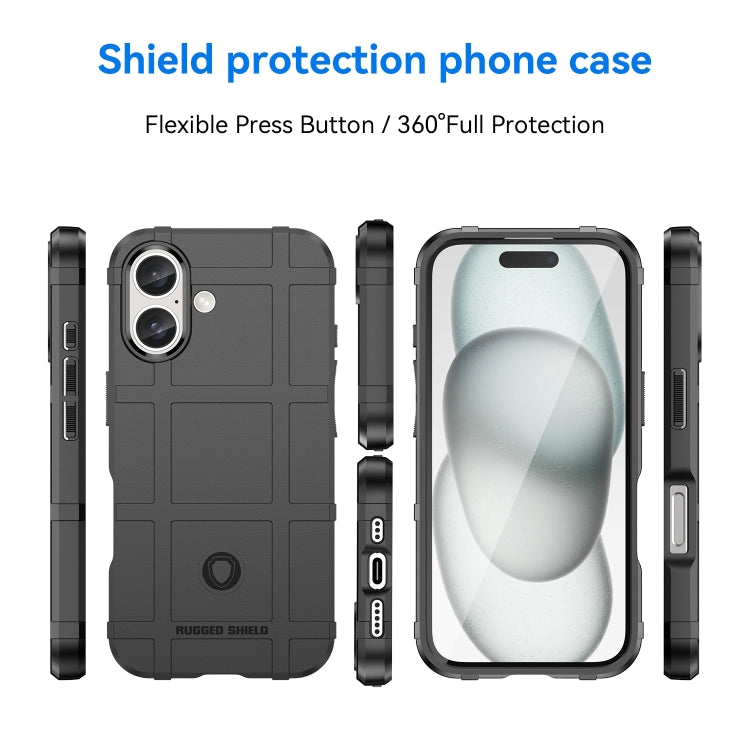 For iPhone 16 Pro Max Full Coverage Shockproof TPU Phone Case(Black) by buy2fix