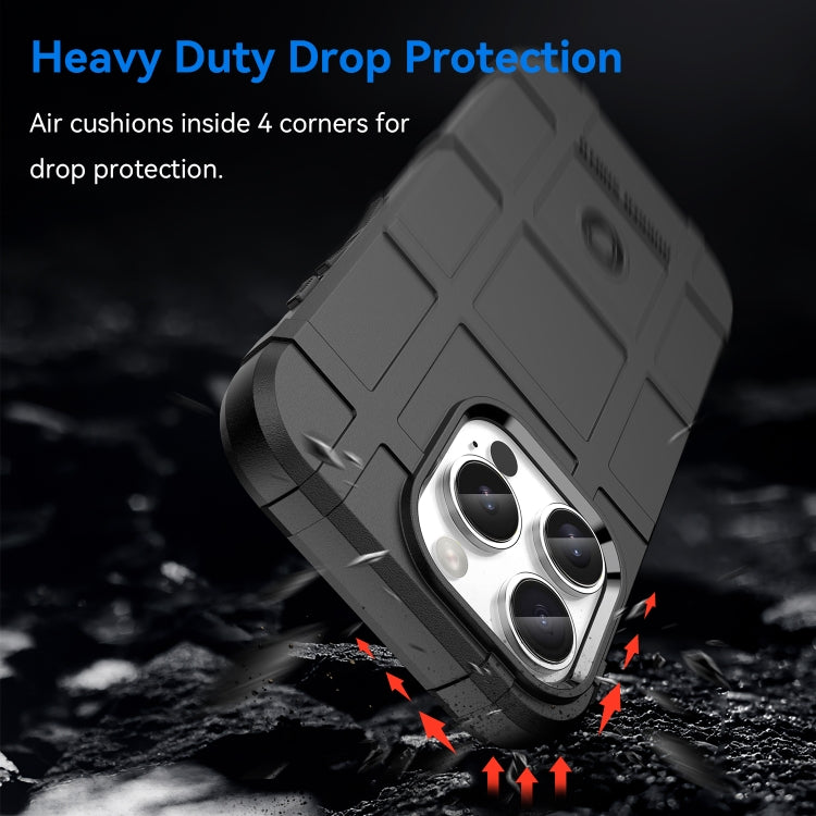 For iPhone 16 Pro Full Coverage Shockproof TPU Phone Case(Black) by buy2fix