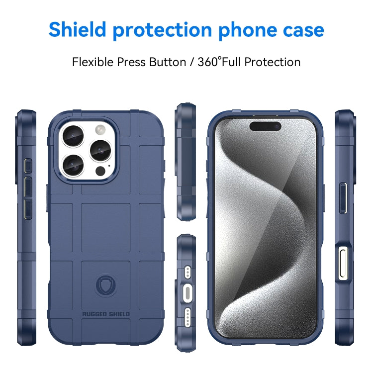 For iPhone 16 Pro Full Coverage Shockproof TPU Phone Case(Blue) by buy2fix