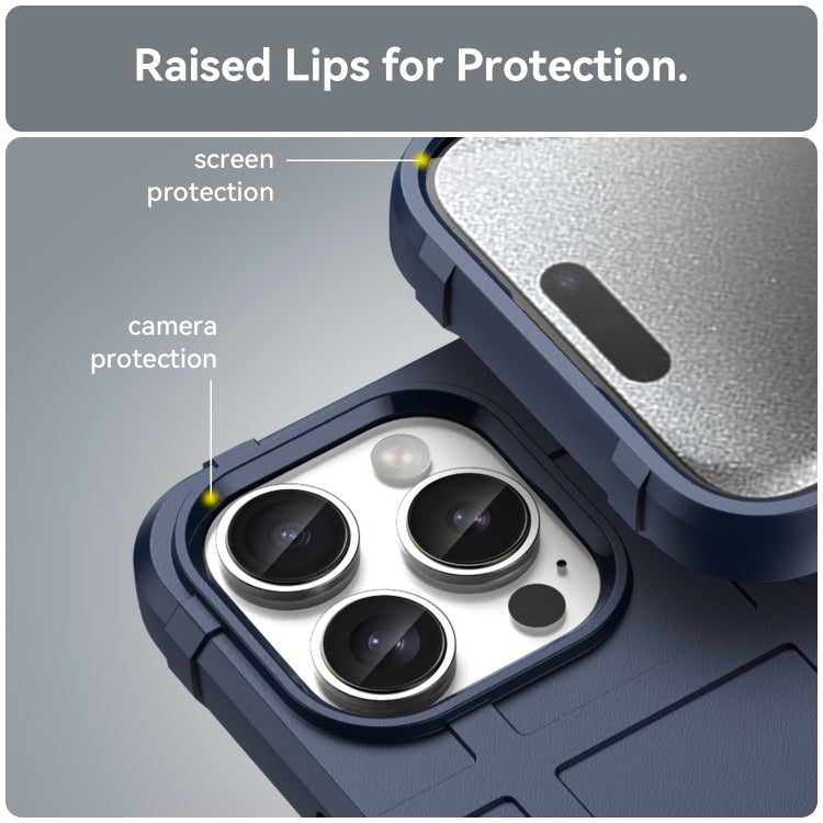 For iPhone 16 Pro Full Coverage Shockproof TPU Phone Case(Blue) by buy2fix