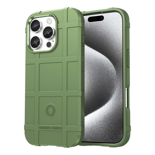 For iPhone 16 Pro Full Coverage Shockproof TPU Phone Case(Green) by buy2fix