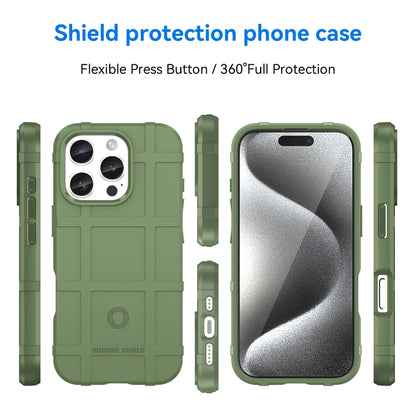 For iPhone 16 Pro Full Coverage Shockproof TPU Phone Case(Green) by buy2fix