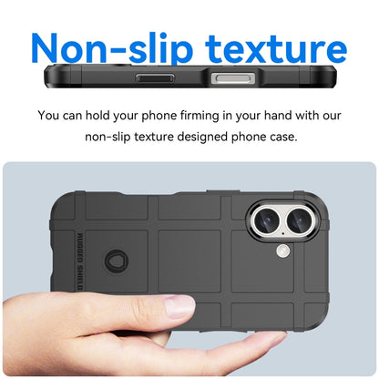 For iPhone 16 Plus Full Coverage Shockproof TPU Phone Case(Black) by buy2fix