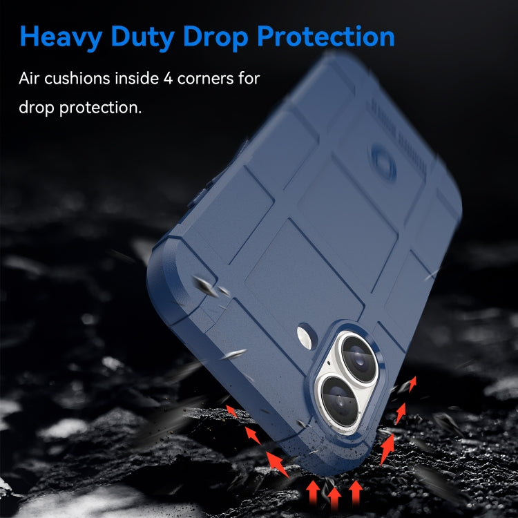 For iPhone 16 Plus Full Coverage Shockproof TPU Phone Case(Blue) by buy2fix