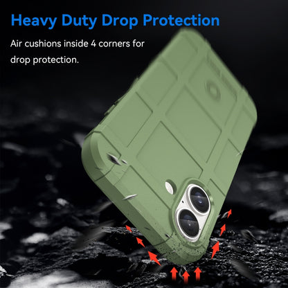 For iPhone 16 Plus Full Coverage Shockproof TPU Phone Case(Green) by buy2fix