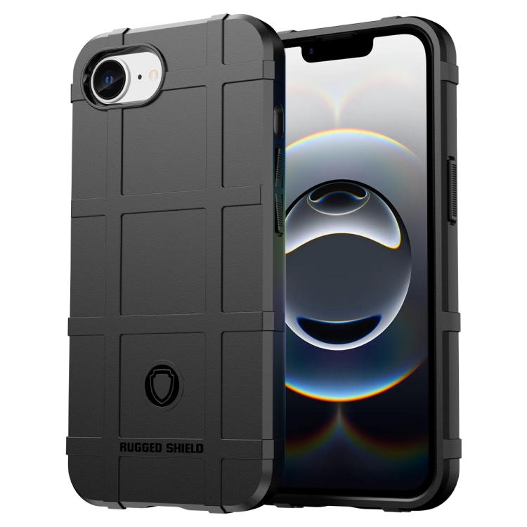For iPhone 16e Full Coverage Shockproof TPU Phone Case(Black) by buy2fix