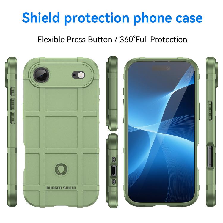 For iPhone Air Full Coverage Shockproof TPU Phone Case(Green) - iPhone Air Cases by buy2fix | Online Shopping UK | buy2fix