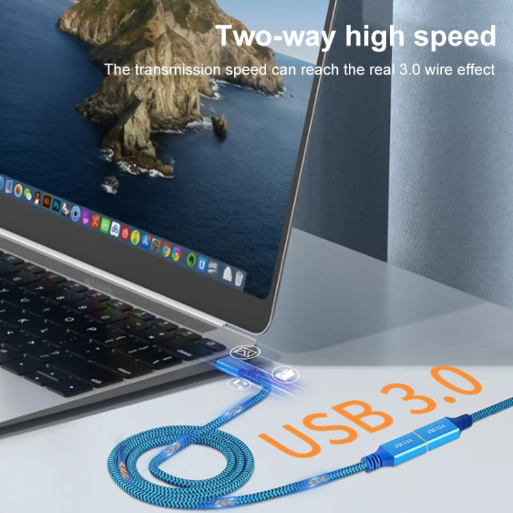 Printer / Hard Disk USB 3.0 Male to Male Connector Cable, Length:1m(Blue) by buy2fix