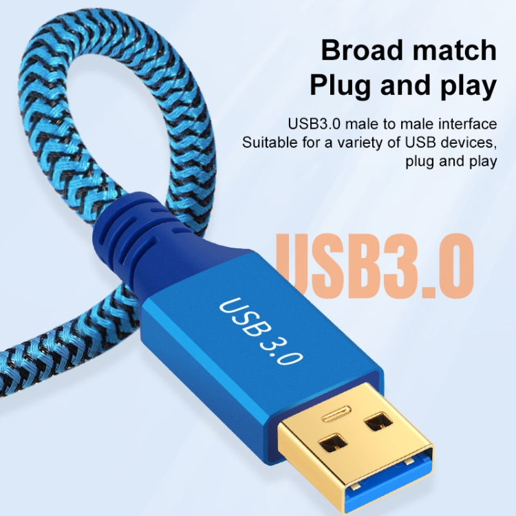 Printer / Hard Disk USB 3.0 Male to Male Connector Cable, Length:2m(Blue) by buy2fix