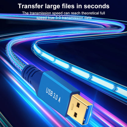 Printer / Hard Disk USB 3.0 Male to Female Extension Cable, Length:0.6m(Blue) by buy2fix