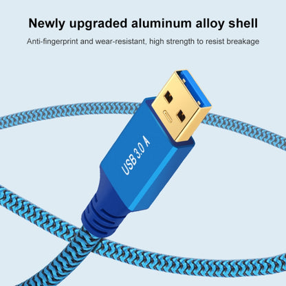 Printer / Hard Disk USB 3.0 Male to Female Extension Cable, Length:0.6m(Blue) by buy2fix