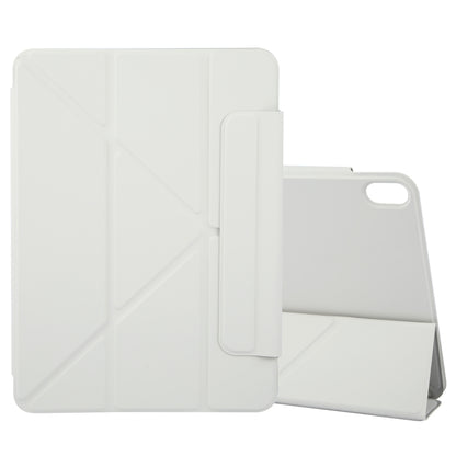 For iPad Air 2022 / 2020 10.9 Y-Shape Double-sided Clip Magnetic Smart Tablet Case(Light Grey) - iPad Air (2022) / (2020) 10.9 Cases by buy2fix | Online Shopping UK | buy2fix