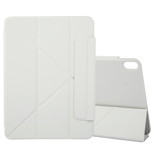 For iPad Air 2022 / 2020 10.9 Y-Shape Double-sided Clip Magnetic Smart Tablet Case(Light Grey) - iPad Air (2022) / (2020) 10.9 Cases by buy2fix | Online Shopping UK | buy2fix