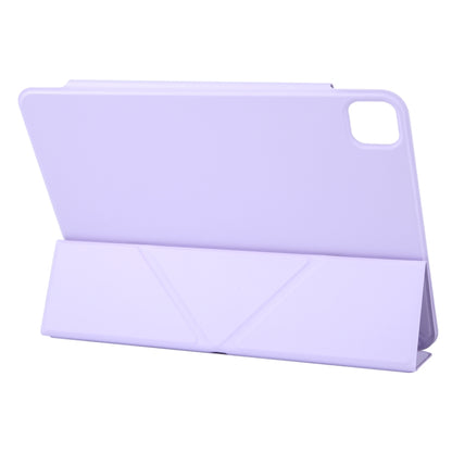 For iPad Pro 12.9 2022 / 2021 / 2020 Y-Shape Double-sided Clip Magnetic Smart Tablet Case(Purple) - iPad Pro 12.9 (2022/2021) Cases by buy2fix | Online Shopping UK | buy2fix