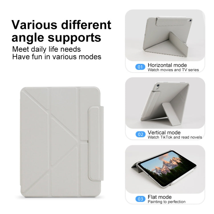 For iPad Pro 12.9 2022 / 2021 / 2020 Y-Shape Double-sided Clip Magnetic Smart Tablet Case(Purple) - iPad Pro 12.9 (2022/2021) Cases by buy2fix | Online Shopping UK | buy2fix