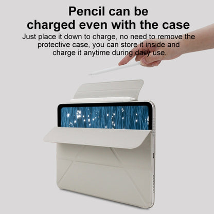 For iPad Air 13 2025 / 2024 Y-Shape Double-sided Clip Magnetic Smart Tablet Case(Blue) - iPad Air 13 2025 / 2024 Cases by buy2fix | Online Shopping UK | buy2fix