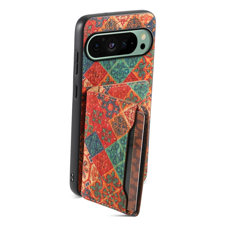 For Google Pixel 9 Card Slot Holder Phone Case(Winter Blue) by buy2fix