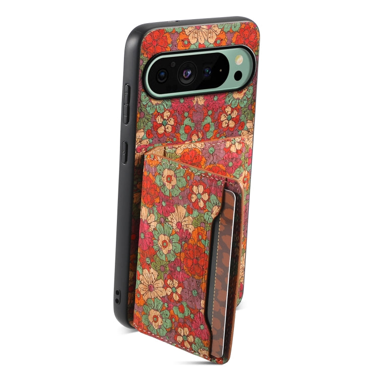 For Google Pixel 9 Card Slot Holder Phone Case(Summer Red) by buy2fix