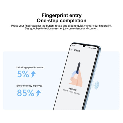 HUAWEI Enjoy 70S, 8GB+128GB, Side Fingerprint Identification, 6.75 inch HarmonyOS 4.2 Octa Core 2.4GHz, Network: 4G, Not Support Google Play(Blue) by Huawei