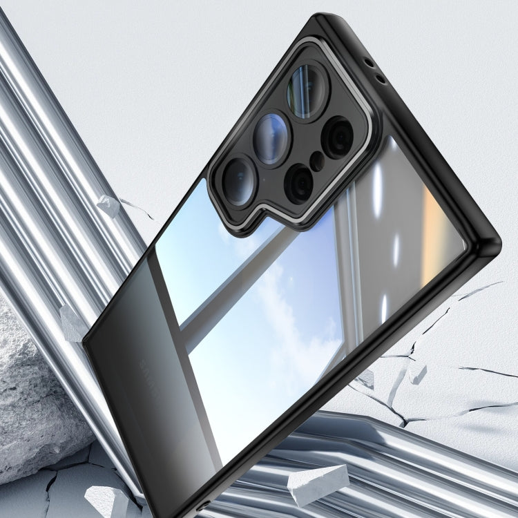 For Samsung Galaxy S25 Ultra 5G Acrylic Hybrid TPU Armor Shockproof Phone Case(Black) by buy2fix