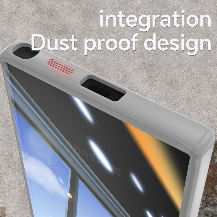 For Samsung Galaxy S25 Ultra 5G Acrylic Hybrid TPU Armor Shockproof Phone Case(Grey) by buy2fix