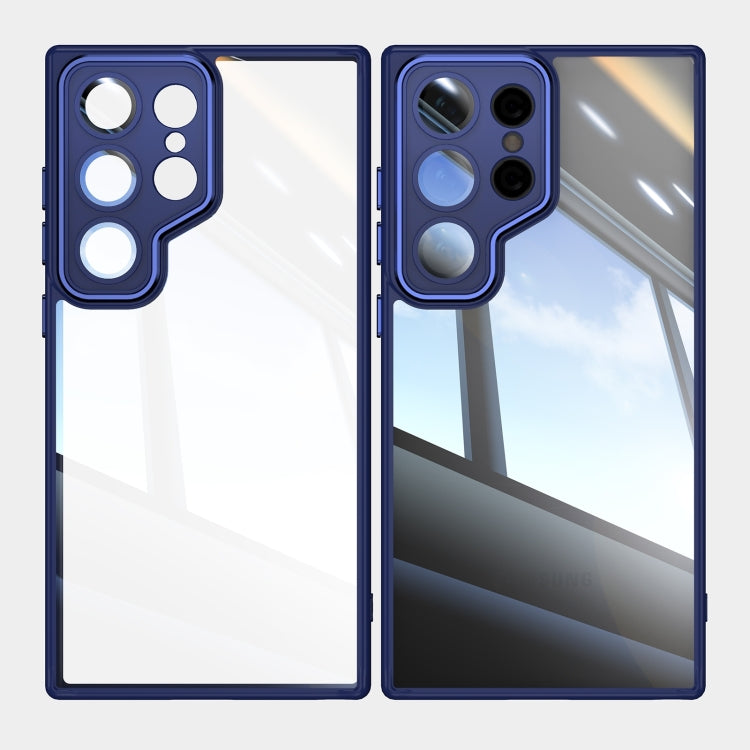 For Samsung Galaxy S25 Ultra 5G Acrylic Hybrid TPU Armor Shockproof Phone Case(Blue) by buy2fix