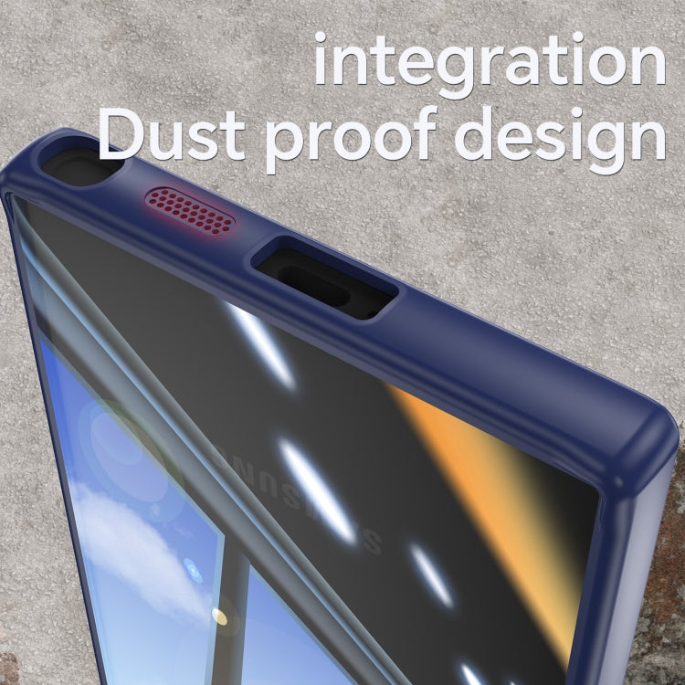 For Samsung Galaxy S25 Ultra 5G Acrylic Hybrid TPU Armor Shockproof Phone Case(Blue) by buy2fix