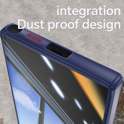 For Samsung Galaxy S25 Ultra 5G Acrylic Hybrid TPU Armor Shockproof Phone Case(Blue) by buy2fix