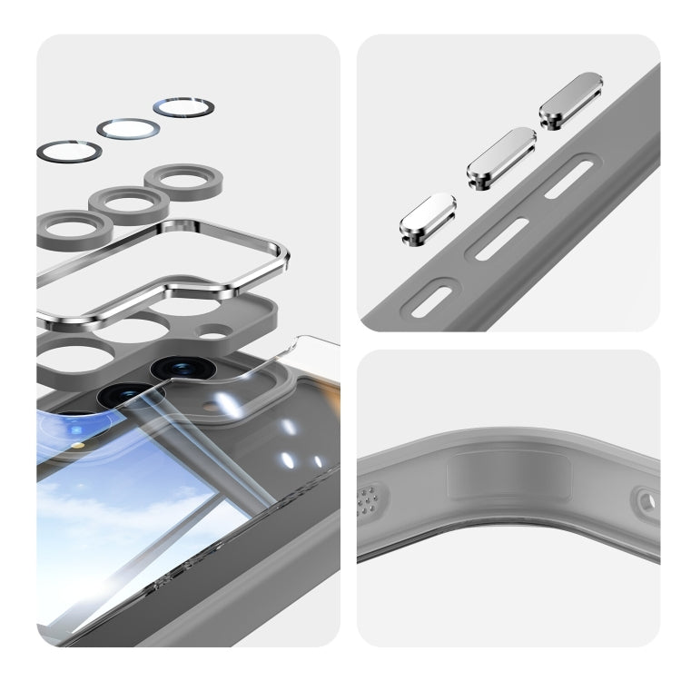 For Samsung Galaxy S25+ 5G Acrylic Hybrid TPU Armor Shockproof Phone Case(Grey) by buy2fix