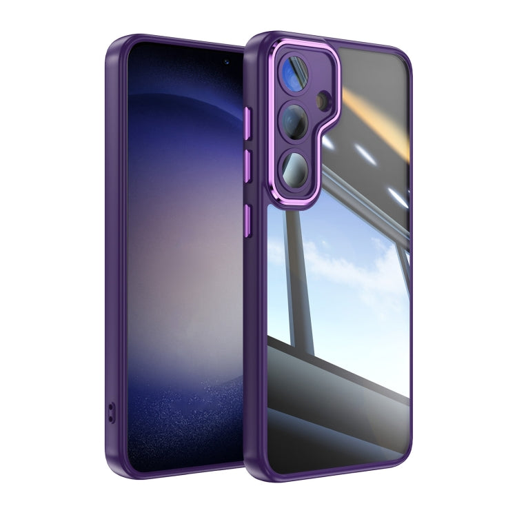 For Samsung Galaxy S25+ 5G Acrylic Hybrid TPU Armor Shockproof Phone Case(Purple) by buy2fix