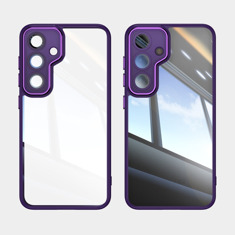 For Samsung Galaxy S25+ 5G Acrylic Hybrid TPU Armor Shockproof Phone Case(Purple) by buy2fix