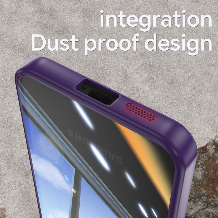 For Samsung Galaxy S25+ 5G Acrylic Hybrid TPU Armor Shockproof Phone Case(Purple) by buy2fix