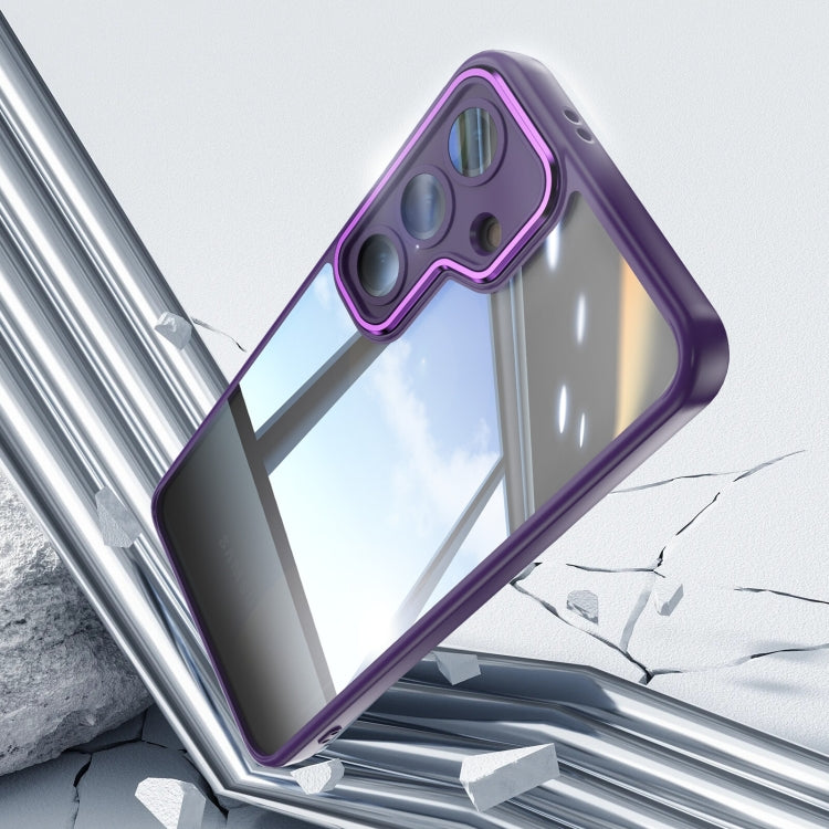 For Samsung Galaxy S25+ 5G Acrylic Hybrid TPU Armor Shockproof Phone Case(Purple) by buy2fix