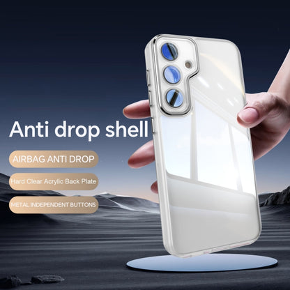 For Samsung Galaxy S25+ 5G Acrylic Hybrid TPU Armor Shockproof Phone Case(Transparent) by buy2fix