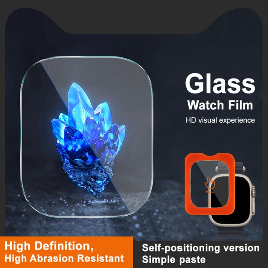 For Apple Watch Ultra 49mm / Ultra 2 49mm IMAK Tempered Glass Watch Protective Film Self-contained Positioning Version - Screen Protector by imak | Online Shopping UK | buy2fix