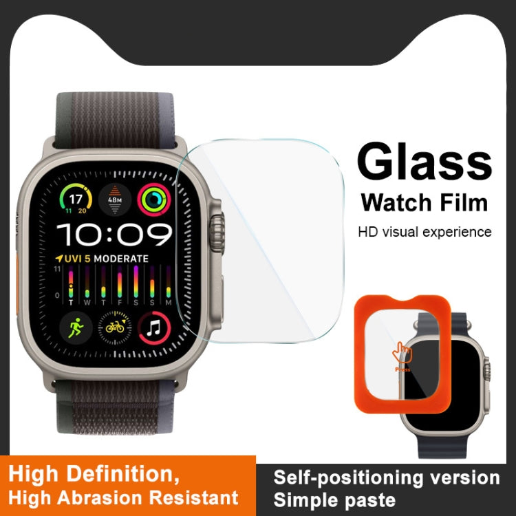 For Apple Watch Ultra 49mm / Ultra 2 49mm IMAK Tempered Glass Watch Protective Film Self-contained Positioning Version - Screen Protector by imak | Online Shopping UK | buy2fix