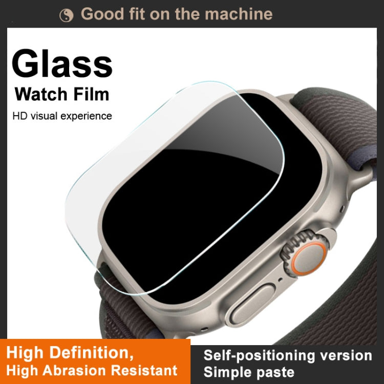 For Apple Watch Ultra 49mm / Ultra 2 49mm IMAK Tempered Glass Watch Protective Film Self-contained Positioning Version - Screen Protector by imak | Online Shopping UK | buy2fix