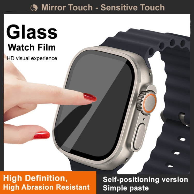 For Apple Watch Ultra 49mm / Ultra 2 49mm IMAK Tempered Glass Watch Protective Film Self-contained Positioning Version - Screen Protector by imak | Online Shopping UK | buy2fix