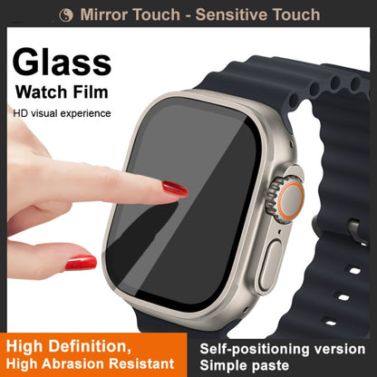 For Apple Watch Ultra 49mm / Ultra 2 49mm IMAK Tempered Glass Watch Protective Film Self-contained Positioning Version - Screen Protector by imak | Online Shopping UK | buy2fix