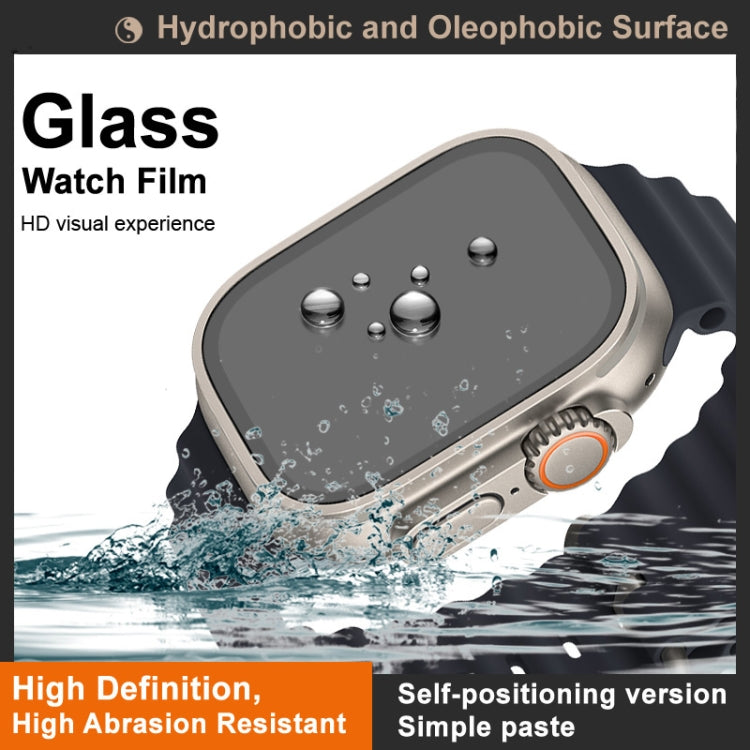 For Apple Watch Ultra 49mm / Ultra 2 49mm IMAK Tempered Glass Watch Protective Film Self-contained Positioning Version - Screen Protector by imak | Online Shopping UK | buy2fix