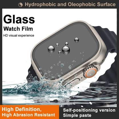 For Apple Watch Ultra 49mm / Ultra 2 49mm IMAK Tempered Glass Watch Protective Film Self-contained Positioning Version - Screen Protector by imak | Online Shopping UK | buy2fix