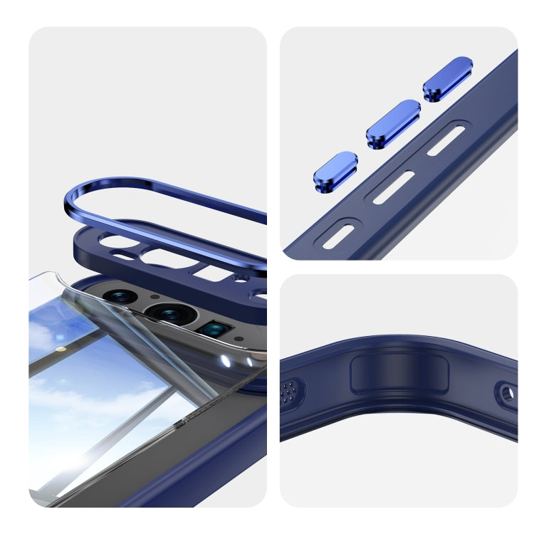 For Google Pixel 9 Acrylic Hybrid TPU Armor Shockproof Phone Case(Blue) by buy2fix