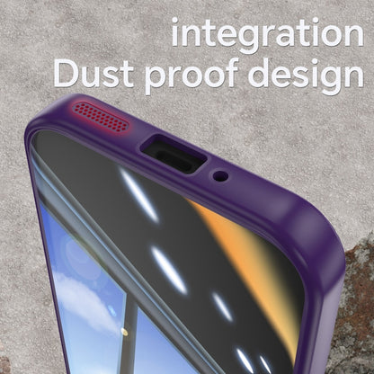 For Google Pixel 9 Acrylic Hybrid TPU Armor Shockproof Phone Case(Purple) by buy2fix