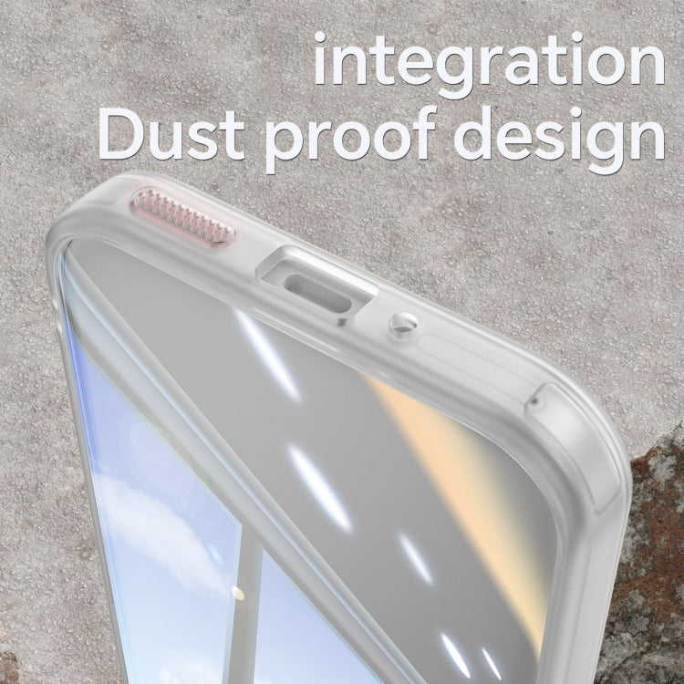 For Google Pixel 9 Acrylic Hybrid TPU Armor Shockproof Phone Case(Transparent) by buy2fix