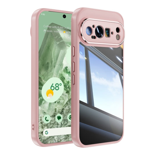 For Google Pixel 9 Pro XL Acrylic Hybrid TPU Armor Shockproof Phone Case(Pink) by buy2fix