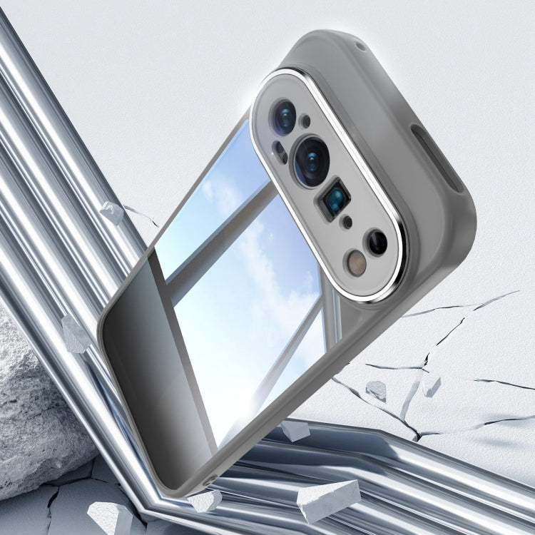 For Google Pixel 9 Pro XL Acrylic Hybrid TPU Armor Shockproof Phone Case(Grey) by buy2fix